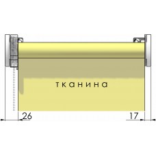 Тканинні ролети система відкритого типу Concept 32